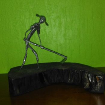 Sculpture titled "Trabalhador rural" by Adilson, Original Artwork