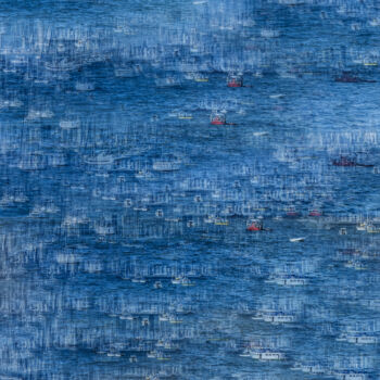 Fotografie getiteld "Pacific ocean abstr…" door Felipe Hueb, Origineel Kunstwerk, Gemanipuleerde fotografie