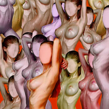 Digital Arts titled "Colors of Pleasure" by Felipe Hueb, Original Artwork, Photo Montage