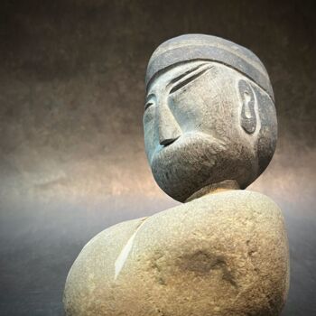 Rzeźba zatytułowany „賞心 . 悟道” autorstwa Fengzhonyu, Oryginalna praca, Kamień