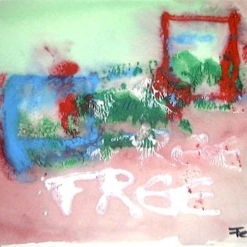 Pintura titulada "Free" por Ferdy, Obra de arte original
