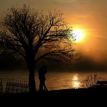 "Sunset on lovers" başlıklı Fotoğraf Fetux_lines tarafından, Orijinal sanat, Petrol