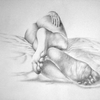 Drawing titled "Nude female4" by Filipe Paiva, Original Artwork, Other