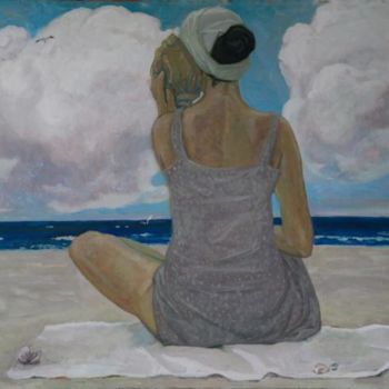 Картина под названием "Морская" - Evgeniya Filonenko, Подлинное произведение искусства, Масло