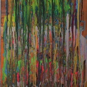 Pittura intitolato "Cascata di colore" da Fiore, Opera d'arte originale, Acrilico