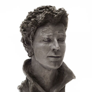 「Portrait de Gérard…」というタイトルの彫刻 Jeanine Fitou Valensによって, オリジナルのアートワーク, 樹脂