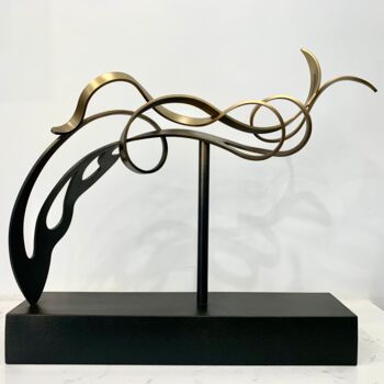 Sculpture titled "Reason" by Flandez, Original Artwork, Metals