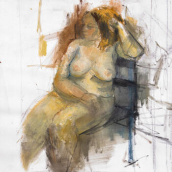 Malarstwo zatytułowany „Nude” autorstwa Fleur Elise Noble, Oryginalna praca, Olej