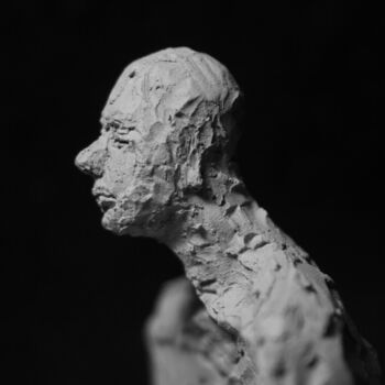 Escultura titulada "Clay Face 66" por Fleur Elise Noble, Obra de arte original, Terracota
