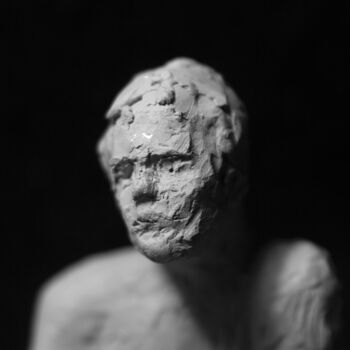 Скульптура под названием "Clay Face 67" - Fleur Elise Noble, Подлинное произведение искусства, Терракота