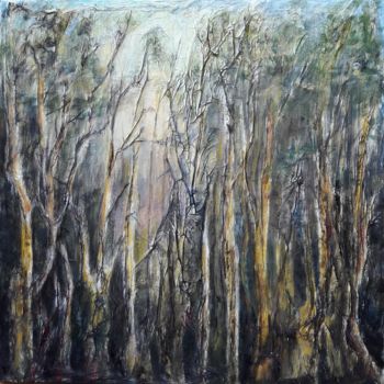 Peinture intitulée "Forêt" par Florence Faure, Œuvre d'art originale, Huile