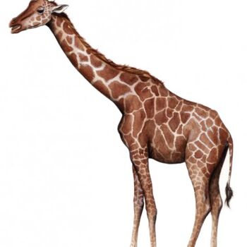 Pittura intitolato "Girafe" da Florence Dellerie, Opera d'arte originale
