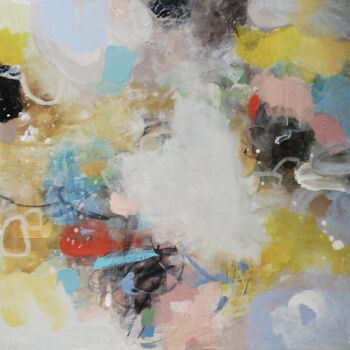 Schilderij getiteld "A feeling of Spring" door Florentina-Maria Popescu, Origineel Kunstwerk, Acryl