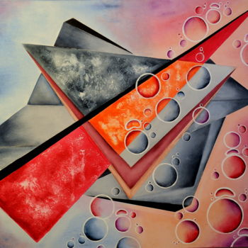 Painting titled "geometria-5.jpg" by Mirta Benavente, Original Artwork, Acrylic