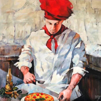 Painting titled "Maestro" by France Artmonica, Original Artwork, Oil