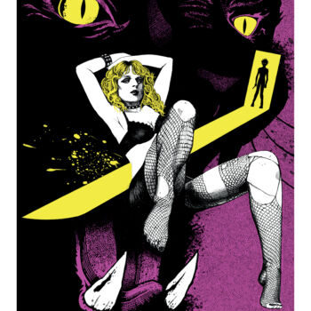 Printmaking titled "Sid and Nancy (Sex…" by Francesco De La Vega Barcella, Original Artwork, Screenprinting