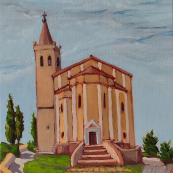 Pintura intitulada "Santa Maria della R…" por Francesco Loggi, Obras de arte originais, Óleo