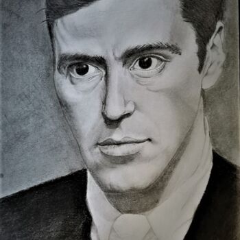 Drawing titled "Padrino" by Francisco Martin, Original Artwork, Graphite