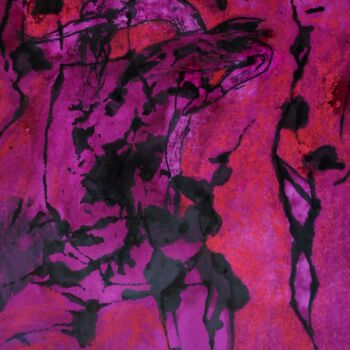 Painting titled "le monde danse" by Francisco Mendes, Original Artwork, Ink