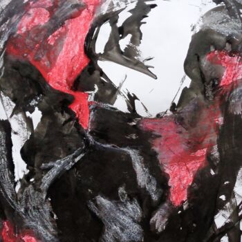 Schilderij getiteld "tango" door Francisco Mendes, Origineel Kunstwerk, Inkt