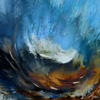 Peinture intitulée "tombé du ciel" par François Weber, Œuvre d'art originale, Huile