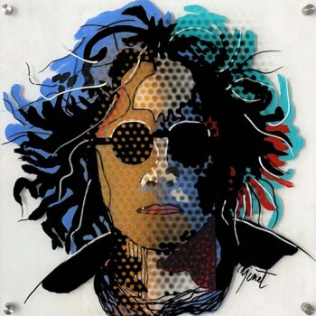 Pintura intitulada "Lennon" por Francoise Minet, Obras de arte originais, Acrílico