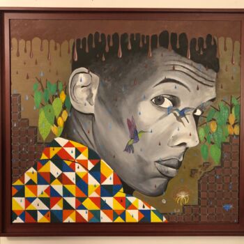 Painting titled "Stromae 7 ( Chocola…" by Frank Guillard, Original Artwork, Oil