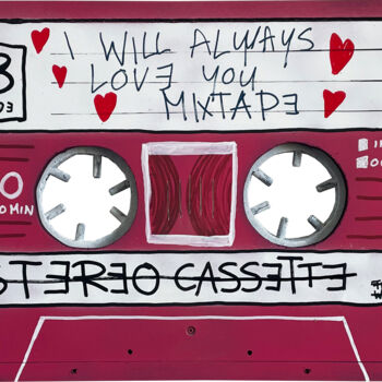 Painting titled "MIXTAPE – I WILL AL…" by Frank Willems, Original Artwork, Acrylic