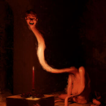 数字艺术 标题为“Obsessio Nocturna” 由Francisco Tabakman (Frankly Tired), 原创艺术品, 数字油画