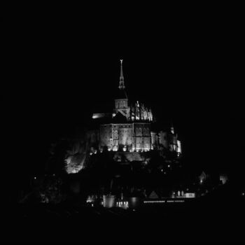 Photography titled "Mont Saint Michel a…" by Franz Hümpfner, Original Artwork, Analog photography