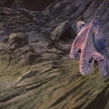 Pintura intitulada "octopus" por Franzart, Obras de arte originais, Óleo