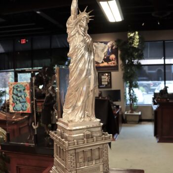 Sculpture titled "Statue of Liberty i…" by Frédéric-Auguste Bartholdi, Original Artwork, Casting