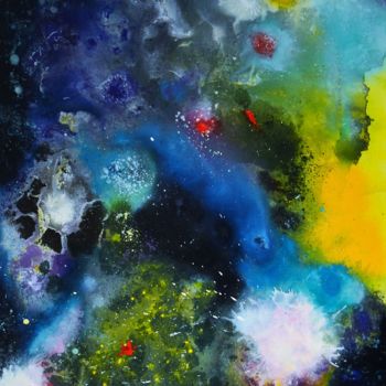 Peinture intitulée "atmosphere-pacifique" par Frederic Janssens (Fredj), Œuvre d'art originale, Acrylique