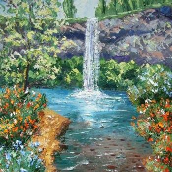 Pintura intitulada "Silver Creek, Orego…" por Frederic Payet, Obras de arte originais