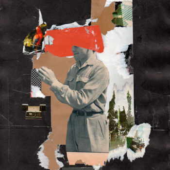 Collages titled "Colin Maillard" by Frédéric Villbrandt, Original Artwork, Collages