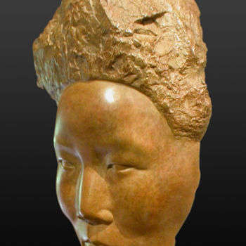 Sculpture intitulée "Mongol2" par Frederique De Meester, Œuvre d'art originale, Bronze