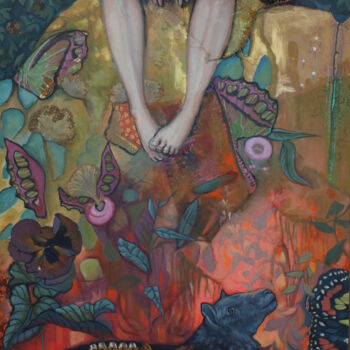 Картина под названием "" La Transfiguratio…" - Frédérique Lecoq, Подлинное произведение искусства, Акрил Установлен на Дерев…