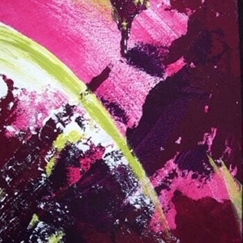 Pintura intitulada "Purple 3" por Frédérique Louvet, Obras de arte originais, Acrílico