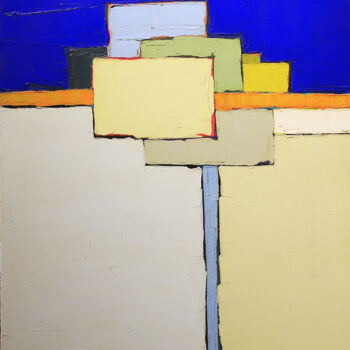Peinture intitulée "Abstrait 10" par Frédérique Marteau, Œuvre d'art originale, Huile Monté sur Châssis en bois