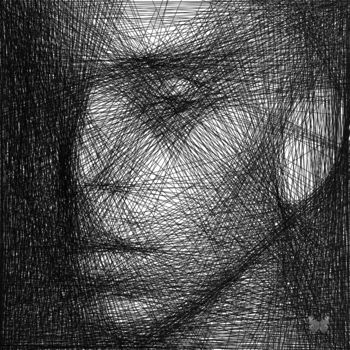 Grafika cyfrowa / sztuka generowana cyfrowo zatytułowany „Man Out Of Lines 2…” autorstwa Frédéric Durieu & Nathalie Erin, Or…
