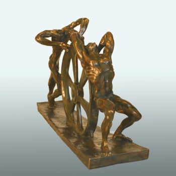 Escultura intitulada "Sisyphus" por Gennady Zmitrovich, Obras de arte originais, Bronze