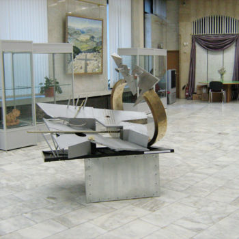 Sculpture titled "Intentional emanati…" by Gennady Zmitrovich, Original Artwork, Metals