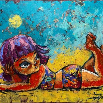 Pintura titulada "ORIGINAL painting 2…" por Gabbytoon, Obra de arte original, Acrílico