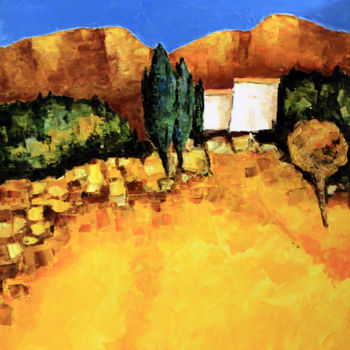 Malerei mit dem Titel "p-04-54x65" von Gabriel Cotelle, Original-Kunstwerk