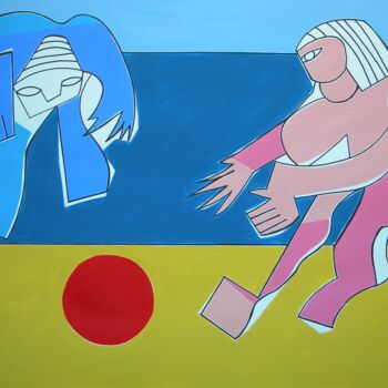 Painting titled "The bathers" by Gabriele Donelli, Original Artwork, Acrylic