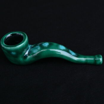 Design titled "Pipe émeraude avec…" by Gabriel Tremblay, Original Artwork, Ceramics