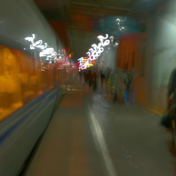 Fotografía titulada "Railway station" por Gai Yu, Obra de arte original