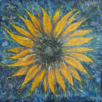 "Melody of The Sun" başlıklı Tablo Galina Vasiljeva tarafından, Orijinal sanat, Petrol