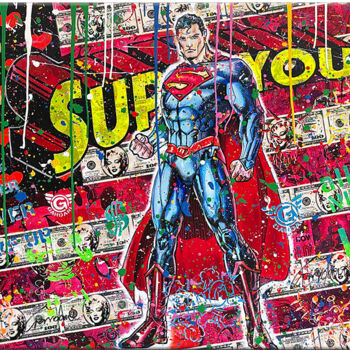 Pintura titulada "Superhero" por Gardani, Obra de arte original, Oleo