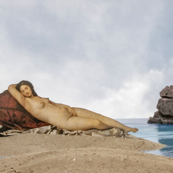 Reclined nude on the beach, Giorgione 2